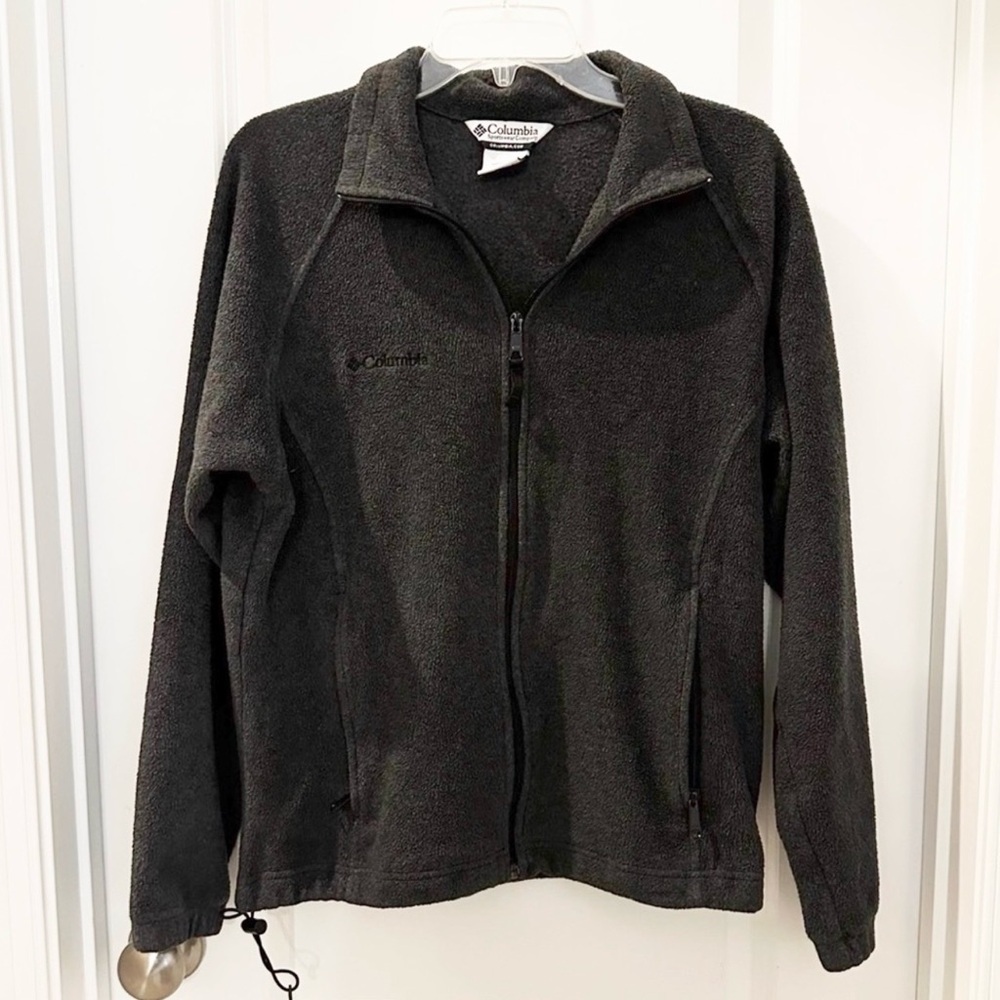 Columbia Women’s Sz L Charcoal Grey Fleece Jacket